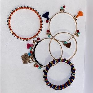 Bohemian colorful bangle set